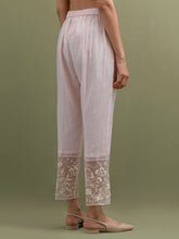 Pink Mul Chanderi Kurta and pant set with dupatta