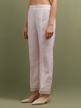 Pink Mul Chanderi gather Kurta and pant set