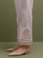 Pink Mul Chanderi high low Kurta,pant and dupatta set