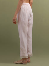 Pink Mul Chanderi gather Kurta and pant set