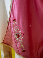 Embroidered dupatta with gota detailing