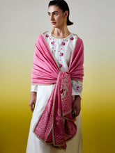 Embroidered dupatta with gota detailing