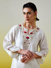 Notched neck kurta