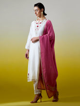 Embroidered dupatta with gota detailing