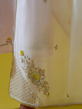Embroidered dupatta with gota detailing