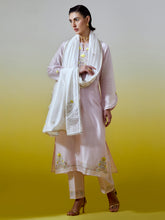 Embroidered dupatta with gota detailing