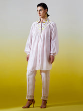 High Low Shirt with pintucks and pant