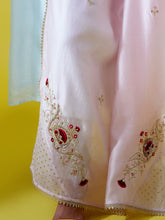 Embroidered dupatta with gota detailing