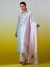 Embroidered dupatta with gota detailing