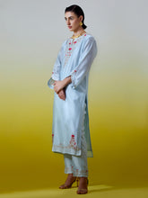 Notched neck kurta with pant