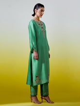 Notched neck kurta with pant