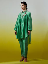 High Low Shirt with pintucks and pant