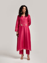 Embroidered yoke kurta and pant