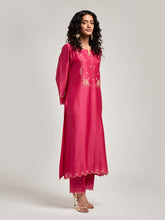 Embroidered yoke kurta and pant