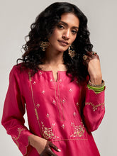Embroidered yoke kurta and pant