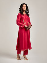 Embroidered yoke kurta and pant