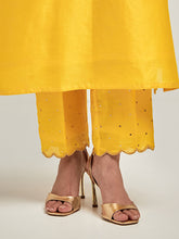 Embroidered kurta with placket and pant