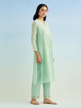 Green gather kurta with pant