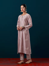 All over motifs placket kurta with pant