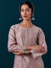 All over motifs placket kurta with pant