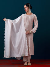 Scalloped embroidered dupatta