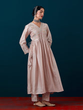 Embroidered yoke with gathers kurta and pant