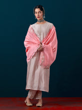 Scalloped embroidered dupatta