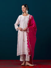 Scalloped embroidered dupatta