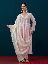 Scalloped embroidered dupatta