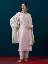 Scalloped embroidered dupatta
