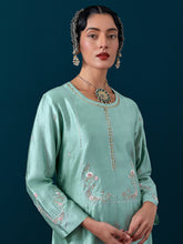 All over motifs yoke kurta with pant