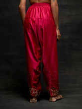 Fuchsia embroidered short kurta set