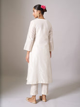 Off White gota angrakha kurta with pant