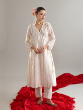 Off White gota angrakha kurta with pant