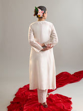 Off White gota angrakha kurta with pant