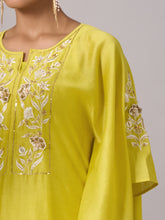 Yellow kaftan and pant set