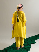 Yellow kaftan and pant set