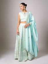 Light blue lehenga set with dupatta
