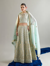 Light blue lehenga set with dupatta