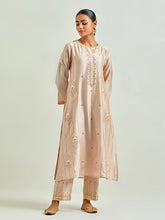Old Rose hand embroidered kurta set
