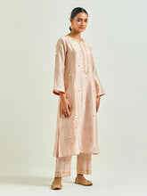 Old Rose hand embroidered kurta set