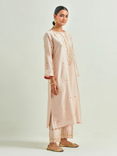 Old Rose hand embroidered kurta set