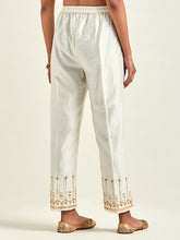 Off white hand embroidered kurta set