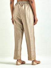 Brown hand embroidered kurta set