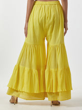 Bright Yellow Cotton Sharara