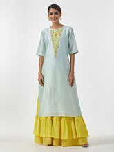 Bright Yellow Cotton Sharara