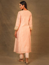Pink Chanderi Tissue Kurta