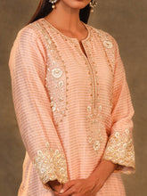 Pink Chanderi Tissue Kurta