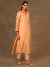 Light orange Chanderi Tissue Kurta
