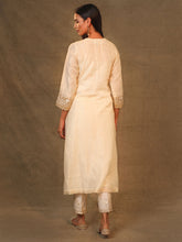 Ivory Chanderi Tissue Kurta